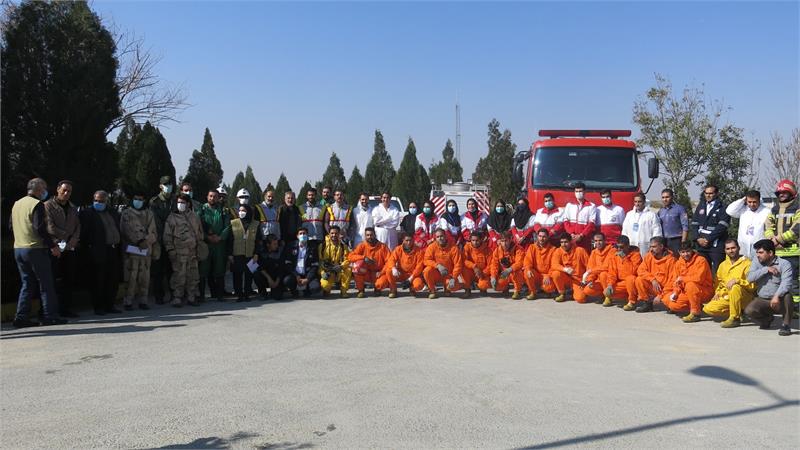 مانورمشترک خودمراقبتی وخودحفاظتی نشت گازکلردرمحل تصفیه خانه فاضلاب اراک برگزارشد