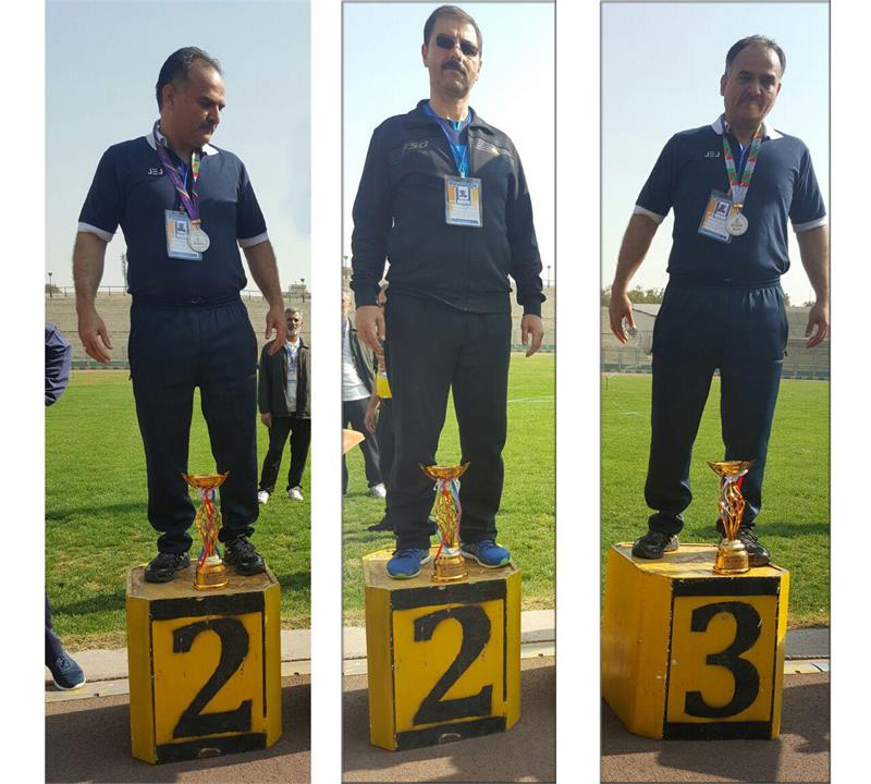 درخشش دومیدانی کاران شرکت گاز استان مرکزی در مسابقات ورزشی پیشکسوتان شرکت ملی گاز ایران