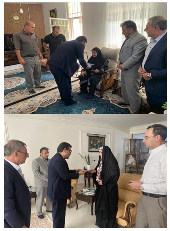 دیدار با خانواده معظم شهداء وآیین تجلیل از رزمندگان دوران دفاع مقدس شاغل در اداره گاز شهرستان خمین برگزار شد