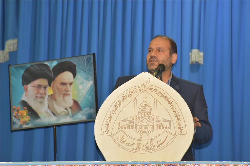 مدیرعامل شرکت گاز استان مرکزی به عنوان سخنران قبل از خطبه های نماز جمعه بر مدیریت مصرف گاز طبیعی تاکید نمود