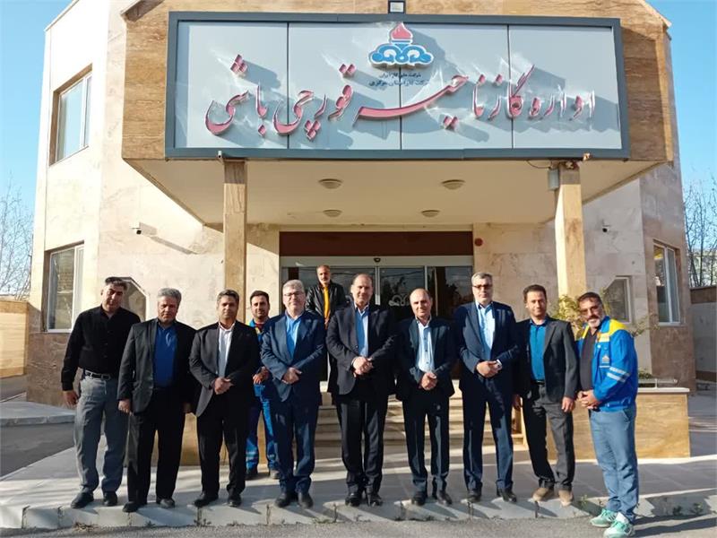 دیدار مدیرعامل شرکت گاز استان مرکزی با کارکنان اداره گاز شهر قورچی باشی