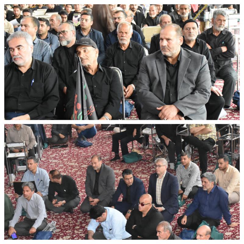 حضور کارکنان شرکت گاز استان مرکزی در آیین بزرگداشت قائد شهید امت