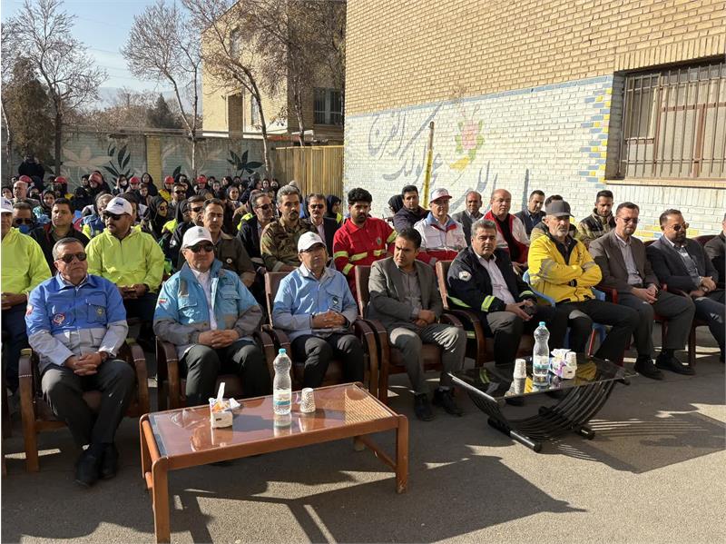 حضور فعال  شرکت گاز  استان مرکزی در مانور سراسری زلزله