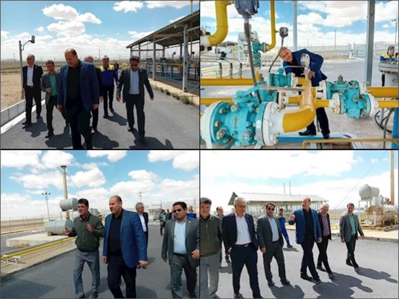 مدیرعامل شرکت گاز استان مرکزی از ایستگاه تقلیل فشار شهر میلاجرد بازدید کرد