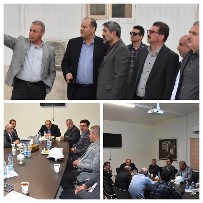 بازدید مدیرعامل از ساختمان در حال احداث شرکت گاز استان مرکزی