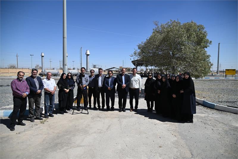 بازدید کارشناسان  صدا و سیمای استان مرکزی از تأسیسات شرکت گاز