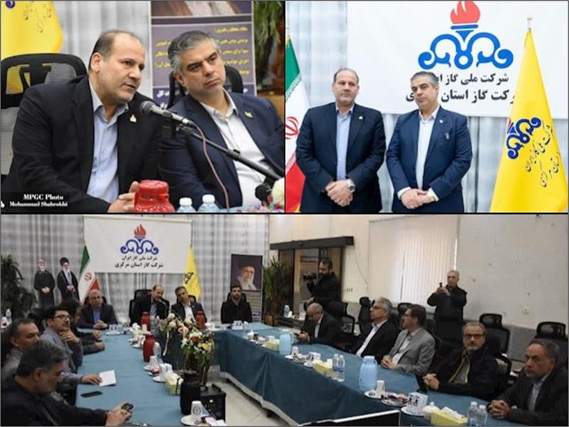 دیدار سرزده استاندار استان مرکزی با کارکنان ستاد شرکت گاز استان