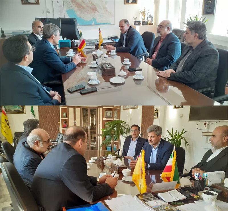 دیدار مدیر عامل شرکت توزیع برق استان با مدیر عامل شرکت گاز استان مرکزی