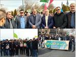 حضور  پرشور  مدیر عامل و کارکنان و بسیجیان شرکت گاز استان مرکزی در جشن انقلاب و  راهپیمایی ۲۲ بهمن