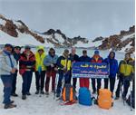 صعود تیم کوهنوردی  شرکت گاز استان مرکزی بر بام قله سبلان