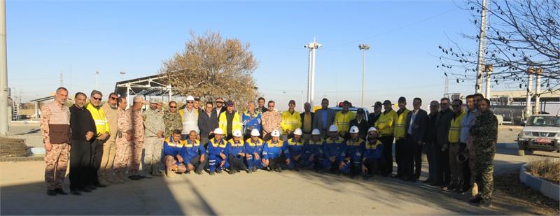 برگزاری مانور خودحفاظتی با مشارکت نیروهای امدادی، تعمیراتی و بسیجیان در شرکت گاز استان مرکزی