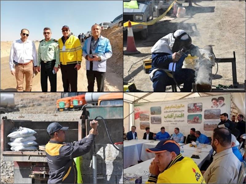 19 مانور در مدیریت بحران و پدافند غیرعامل در شرکت گاز استان مرکزی برگزار شد