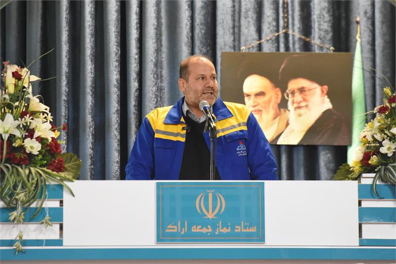 سخنرانی مدیرعامل شرکت گاز استان مرکزی درباره مصرف بهینه گاز در نماز جمعه