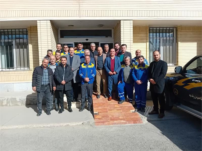 حضور مدیر عامل شرکت گاز استان مرکزی در شهرستان زرندیه