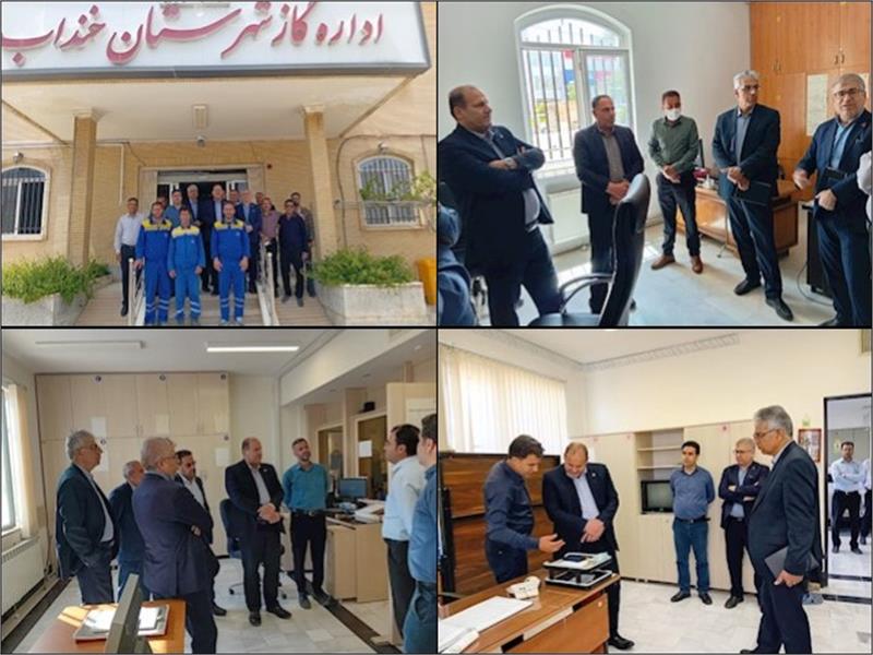 حضور مدیرعامل شرکت گاز استان مرکزی در شهرستان خنداب
