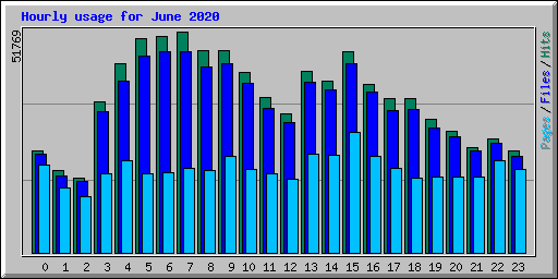 Hourly usage for June 2020