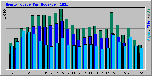 Hourly usage for November 2021