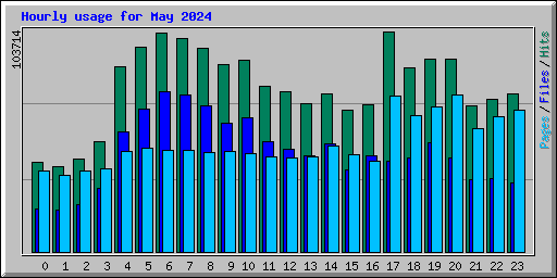 Hourly usage for May 2024